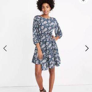 Apiece Apart Sabine Floral Blue Mini Dress 6